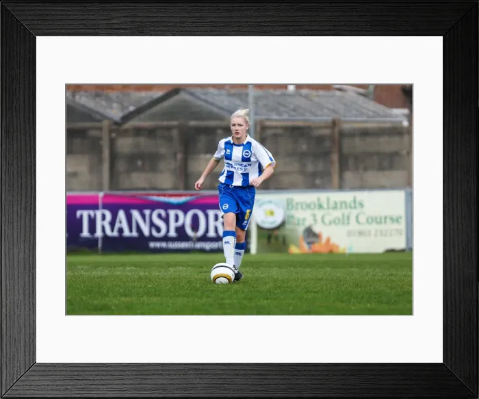 Framed Print : Brighton & Hove Albion vs. West Ham United: A Battle in the 2013-14 Women's Football Season Framed Print : Brighton & Hove Albion vs. West Ham United: A Battle in the 2013-14 Women's Football Season