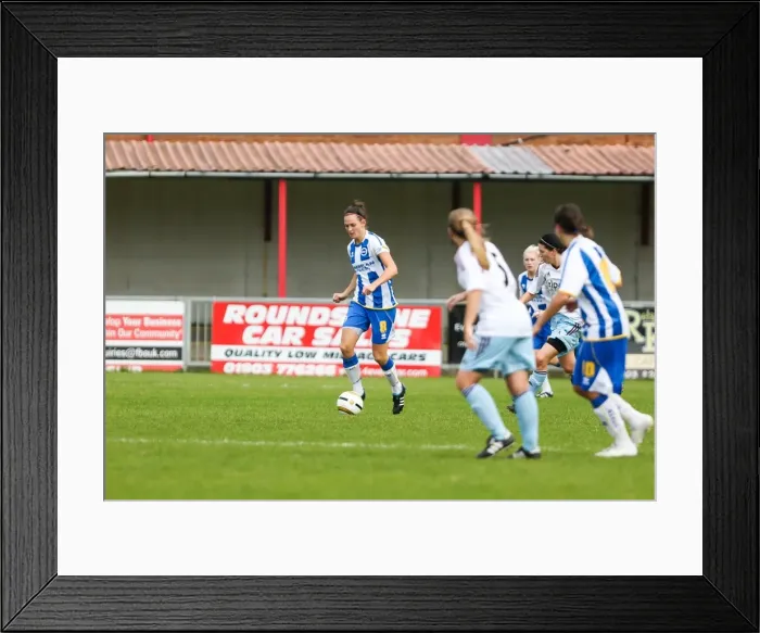 Framed Print : Thrilling Showdown: Brighton & Hove Albion vs. West Ham United (Women's Football, 2013-14 Season) Framed Print : Thrilling Showdown: Brighton & Hove Albion vs. West Ham United (Women's Football, 2013-14 Season)
