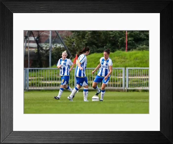 Framed Print : Thrilling Showdown: Brighton & Hove Albion vs. West Ham United - Women's Football, 2013-14 Season Framed Print : Thrilling Showdown: Brighton & Hove Albion vs. West Ham United - Women's Football, 2013-14 Season