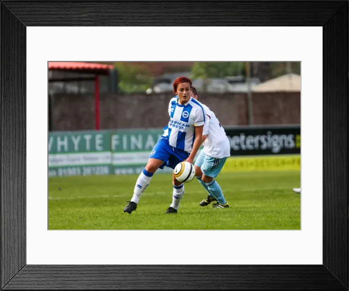 Framed Print : Brighton & Hove Albion vs. West Ham United: 2013-14 Women's Football Match Framed Print : Brighton & Hove Albion vs. West Ham United: 2013-14 Women's Football Match