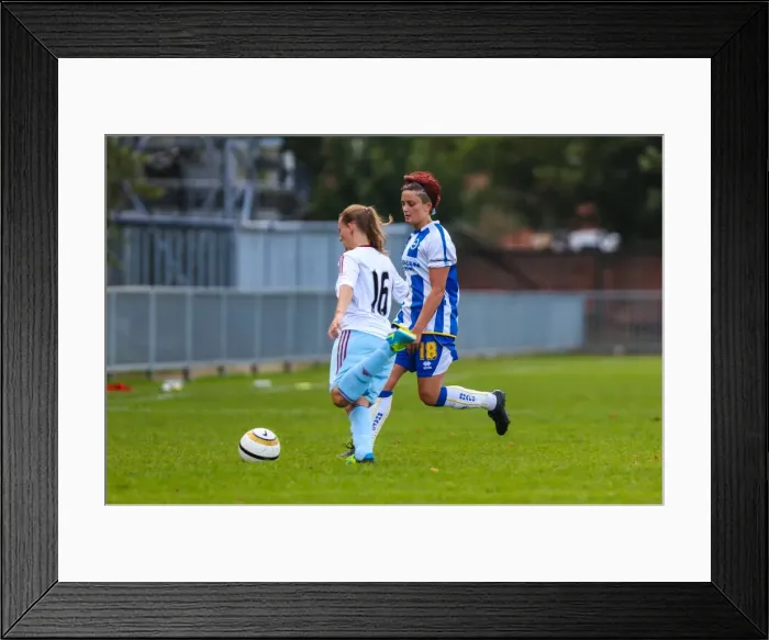 Framed Print : Thrilling Showdown: Brighton & Hove Albion vs. West Ham United (Women's Football, 2013-14 Season) Framed Print : Thrilling Showdown: Brighton & Hove Albion vs. West Ham United (Women's Football, 2013-14 Season)