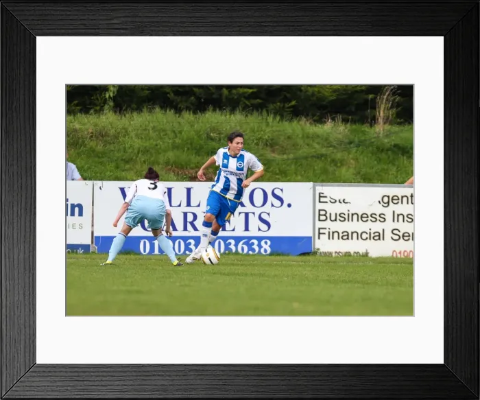 Framed Print : Thrilling Showdown: Brighton & Hove Albion vs. West Ham United (Women's Football, 2013-14 Season) Framed Print : Thrilling Showdown: Brighton & Hove Albion vs. West Ham United (Women's Football, 2013-14 Season)