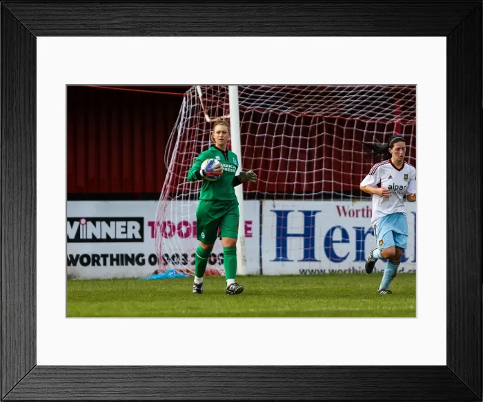 Framed Print : Thrilling Showdown: Brighton & Hove Albion vs. West Ham United (Women's Football, 2013-14 Season) Framed Print : Thrilling Showdown: Brighton & Hove Albion vs. West Ham United (Women's Football, 2013-14 Season)
