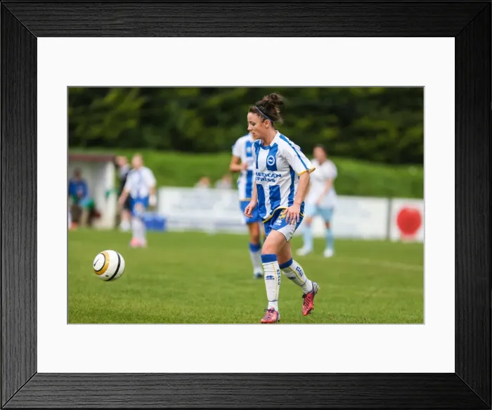 Framed Print : Battle of the Seaside: Brighton & Hove Albion vs. West Ham United - Women's Football, 2013-14 Season Framed Print : Battle of the Seaside: Brighton & Hove Albion vs. West Ham United - Women's Football, 2013-14 Season