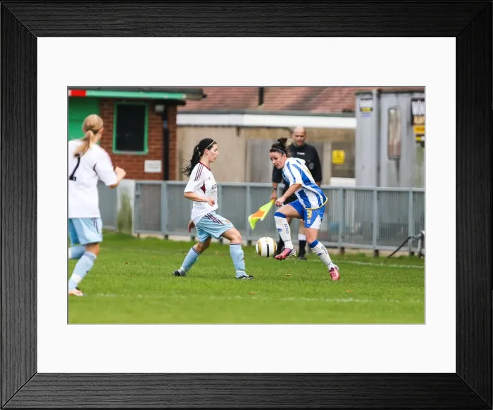 Framed Print : Battle of the Women's Football Field: Brighton & Hove Albion vs. West Ham United (2013-14) Framed Print : Battle of the Women's Football Field: Brighton & Hove Albion vs. West Ham United (2013-14)