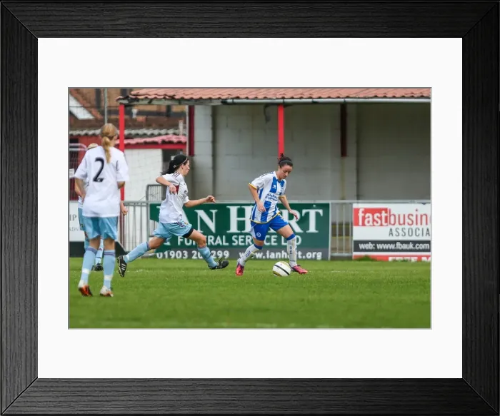 Framed Print : Brighton & Hove Albion vs. West Ham United: 2013-14 Women's Football Match Framed Print : Brighton & Hove Albion vs. West Ham United: 2013-14 Women's Football Match