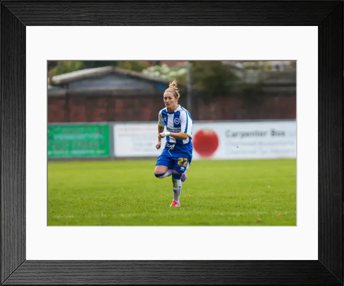 Framed Print : Brighton & Hove Albion vs. West Ham United: 2013-14 Women's Football Match Framed Print : Brighton & Hove Albion vs. West Ham United: 2013-14 Women's Football Match