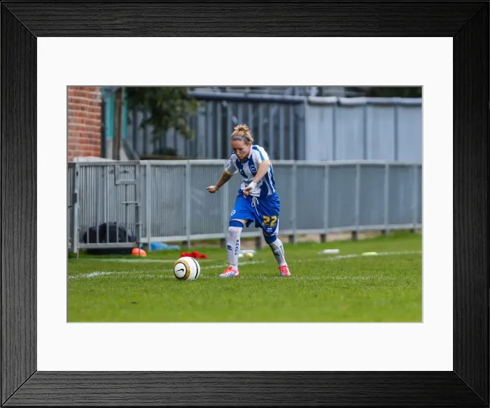 Framed Print : Brighton & Hove Albion vs. West Ham United: 2013-14 Women's Football Match