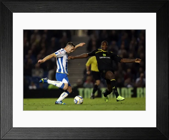 Framed Print : Brighton & Hove Albion vs. Sheffield Wednesday (01-10-2013): 2013-14 Home Game Framed Print : Brighton & Hove Albion vs. Sheffield Wednesday (01-10-2013): 2013-14 Home Game