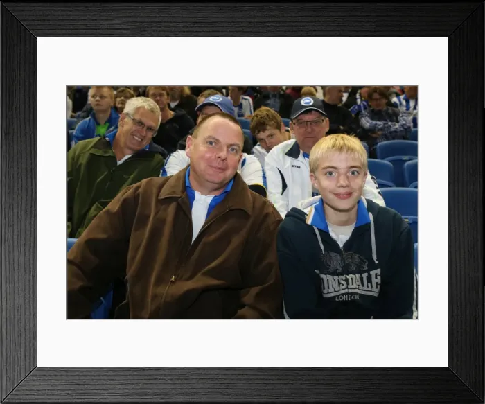 Framed Print : Brighton and Hove Albion FC: Electric Atmosphere at the Amex Stadium - 2013-14 Season (Sheffield Wednesday Game) Framed Print : Brighton and Hove Albion FC: Electric Atmosphere at the Amex Stadium - 2013-14 Season (Sheffield Wednesday Game)