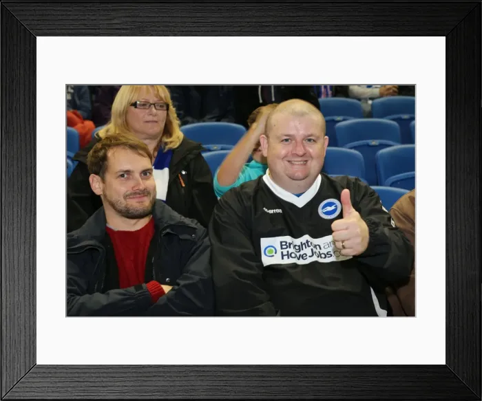Framed Print : Electric Atmosphere: Brighton & Hove Albion Fans in Full Force (Sheffield Wednesday, 2013-14) Framed Print : Electric Atmosphere: Brighton & Hove Albion Fans in Full Force (Sheffield Wednesday, 2013-14)