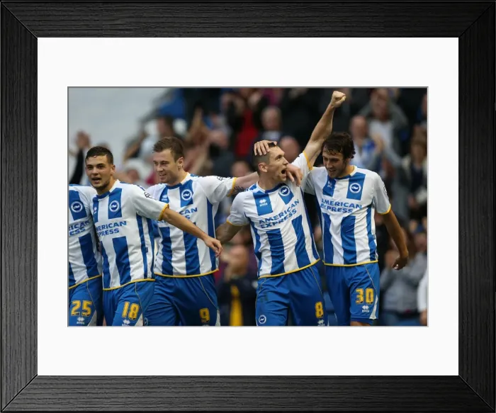 Framed Print : Brighton & Hove Albion vs. Nottingham Forest: 5-10-2013 - A Home Win from the 2013-14 Season Framed Print : Brighton & Hove Albion vs. Nottingham Forest: 5-10-2013 - A Home Win from the 2013-14 Season