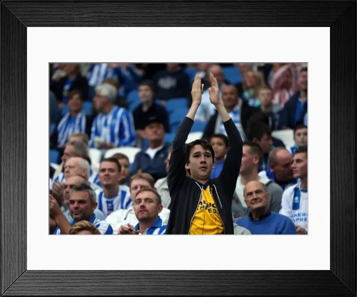 Framed Print : Brighton & Hove Albion vs. Nottingham Forest (05-10-2013): 2013-14 Home Game Framed Print : Brighton & Hove Albion vs. Nottingham Forest (05-10-2013): 2013-14 Home Game