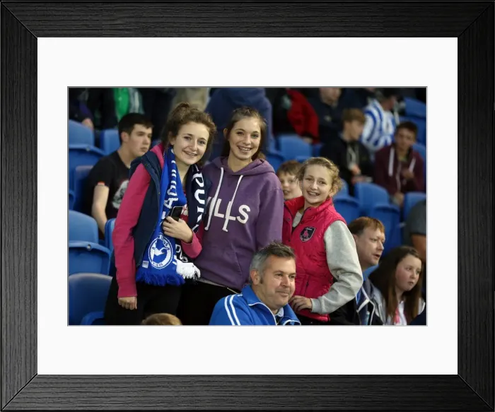 Framed Print : Electric Atmosphere: Brighton & Hove Albion Fans in Full Force (Nottingham Forest Game, 2013-14 Season) Framed Print : Electric Atmosphere: Brighton & Hove Albion Fans in Full Force (Nottingham Forest Game, 2013-14 Season)