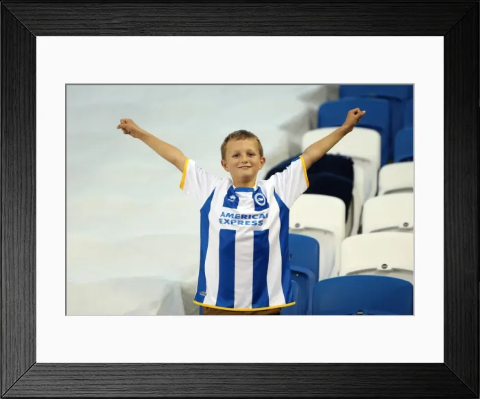 Framed Print : Brighton & Hove Albion vs. Nottingham Forest (05-10-2013): 2013-14 Home Game Framed Print : Brighton & Hove Albion vs. Nottingham Forest (05-10-2013): 2013-14 Home Game