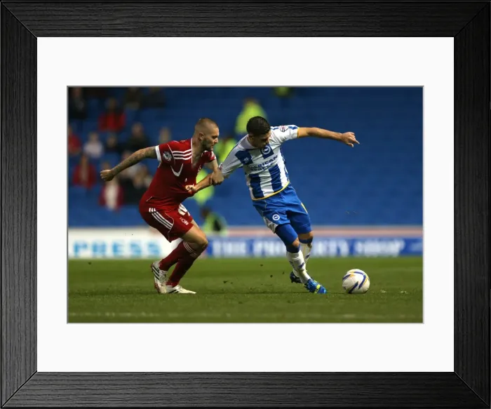 Framed Print : Brighton & Hove Albion vs. Nottingham Forest: Home Game - October 5, 2013 Framed Print : Brighton & Hove Albion vs. Nottingham Forest: Home Game - October 5, 2013