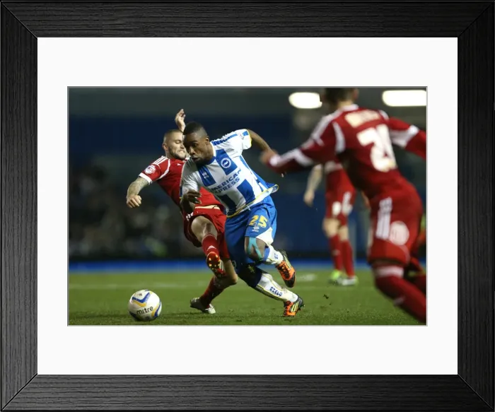 Framed Print : Brighton & Hove Albion vs. Nottingham Forest: Home Game - October 5, 2013 Framed Print : Brighton & Hove Albion vs. Nottingham Forest: Home Game - October 5, 2013