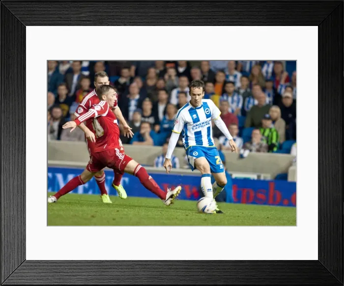 Framed Print : Brighton & Hove Albion vs. Nottingham Forest: Home Game - October 5, 2013
