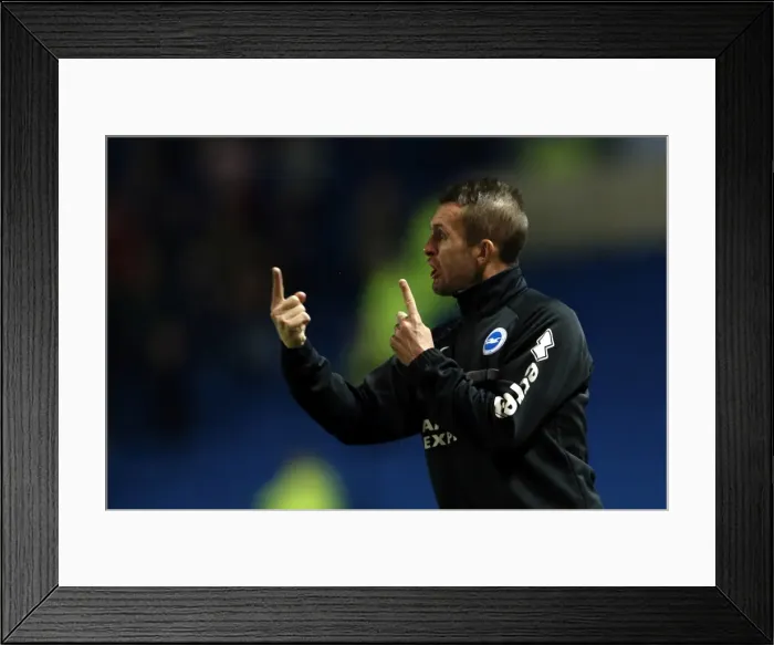 Framed Print : Brighton & Hove Albion vs. Nottingham Forest (2013-14 Home Game)