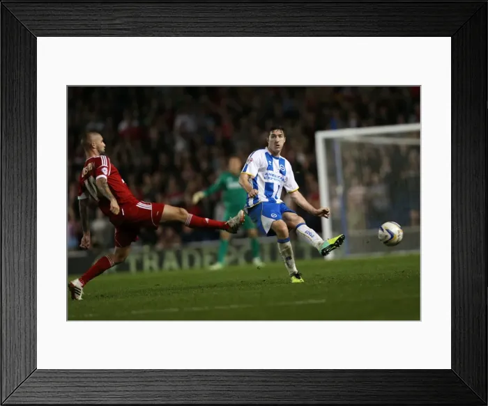 Framed Print : Brighton & Hove Albion vs. Nottingham Forest: A 5-1 Home Victory (October 5, 2013) Framed Print : Brighton & Hove Albion vs. Nottingham Forest: A 5-1 Home Victory (October 5, 2013)