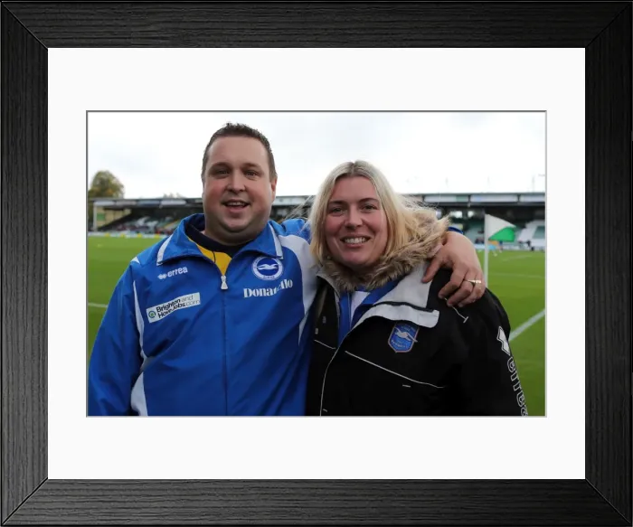 Framed Print : Electric Atmosphere: Brighton and Hove Albion Away Days 2013-14 - Yeovil Town Framed Print : Electric Atmosphere: Brighton and Hove Albion Away Days 2013-14 - Yeovil Town