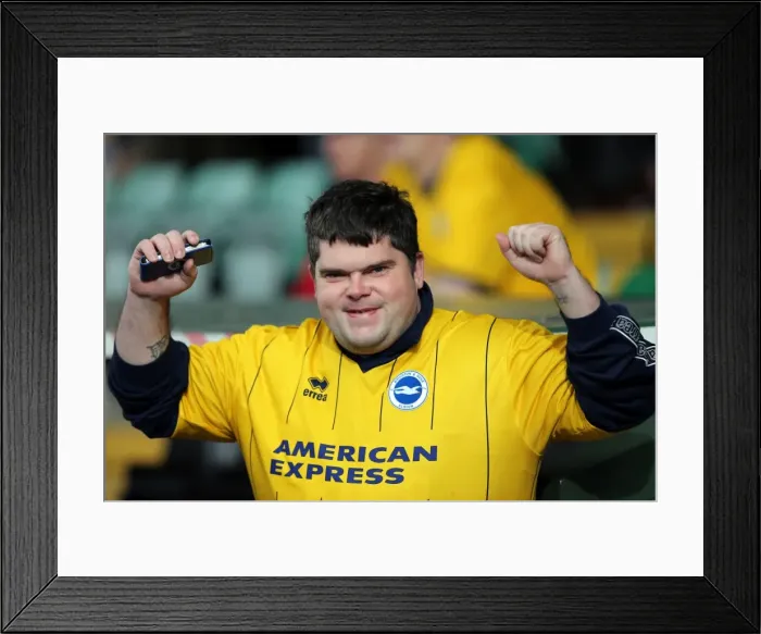 Framed Print : Brighton and Hove Albion Away Days 2013-14: Electric Atmosphere - Yeovil Town Framed Print : Brighton and Hove Albion Away Days 2013-14: Electric Atmosphere - Yeovil Town