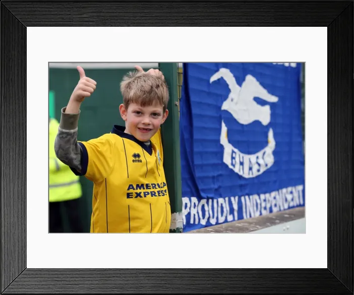 Framed Print : Brighton & Hove Albion Away at Yeovil Town (2013-14 Season): October 19, 2013