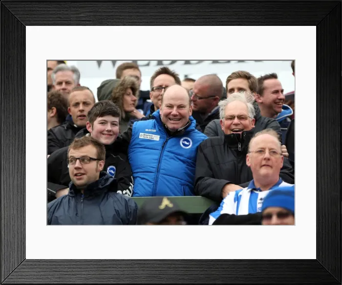 Framed Print : Brighton & Hove Albion Away at Yeovil Town (2013-14 Season): October 19, 2013