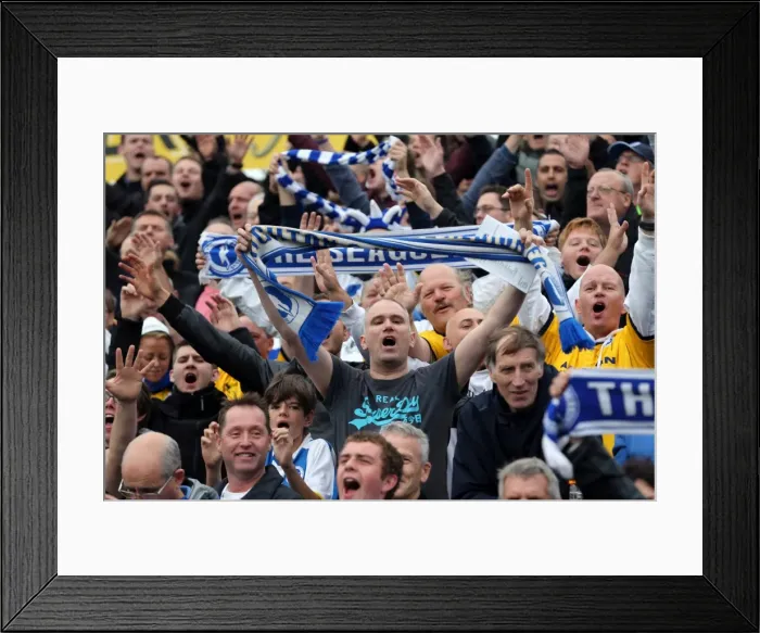 Framed Print : Brighton & Hove Albion Away at Yeovil Town (2013-14 Season): October 19, 2013