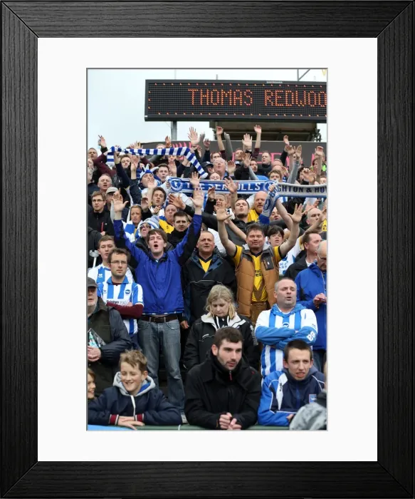Framed Print : Brighton & Hove Albion Away at Yeovil Town (2013-14 Season): October 19, 2013