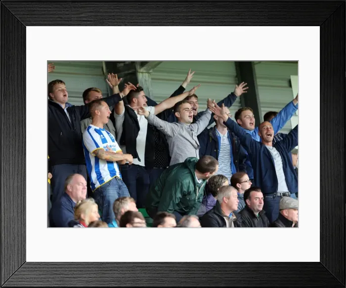 Framed Print : Brighton & Hove Albion Away at Yeovil Town (2013-14 Season) - October 19, 2013
