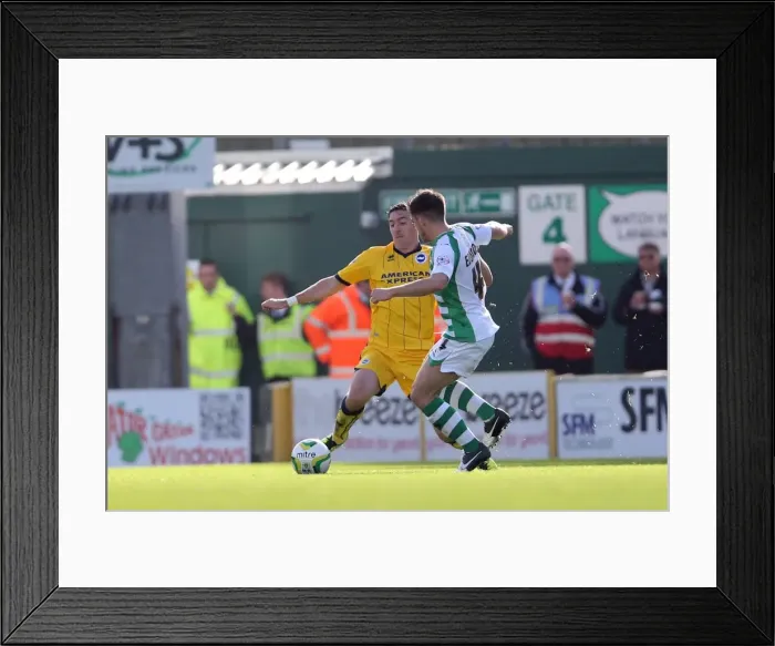 Framed Print : Brighton & Hove Albion Away at Yeovil Town (2013-14 Season): October 19, 2013 Framed Print : Brighton & Hove Albion Away at Yeovil Town (2013-14 Season): October 19, 2013