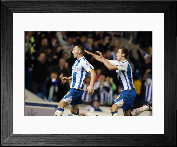 Framed Print : Brighton & Hove Albion vs. Watford (2013-14 Season): Fright Night Home Game Framed Print : Brighton & Hove Albion vs. Watford (2013-14 Season): Fright Night Home Game
