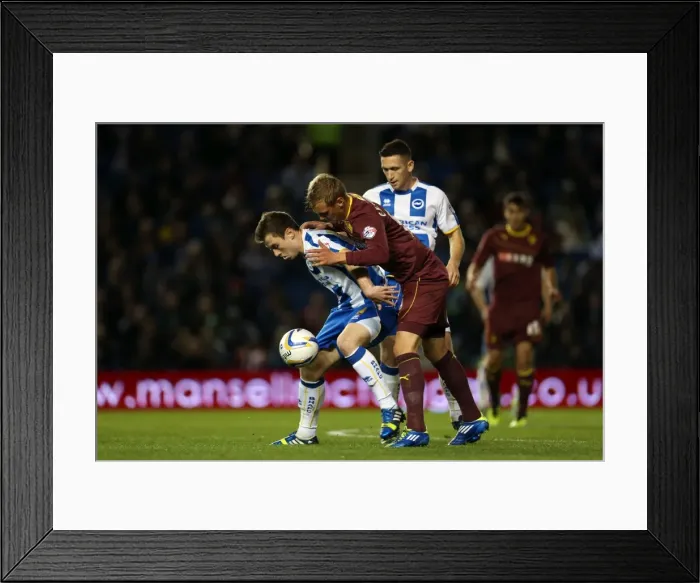 Framed Print : Fright Night: Brighton & Hove Albion vs. Watford (10-28-2013) Framed Print : Fright Night: Brighton & Hove Albion vs. Watford (10-28-2013)