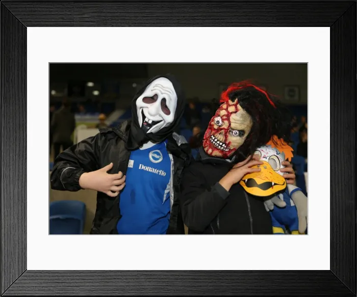 Framed Print : Brighton & Hove Albion vs. Watford (28-10-2013): Fright Night Home Game Framed Print : Brighton & Hove Albion vs. Watford (28-10-2013): Fright Night Home Game