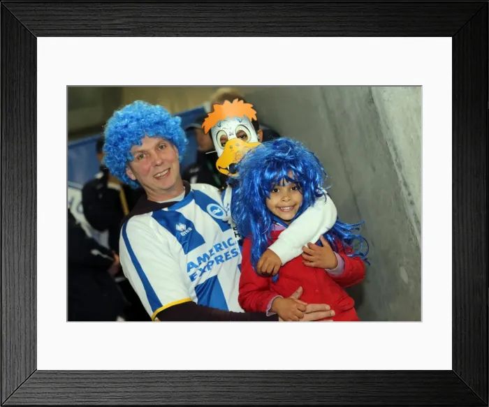 Framed Print : Brighton & Hove Albion vs. Watford (28-10-2013): Fright Night Home Game