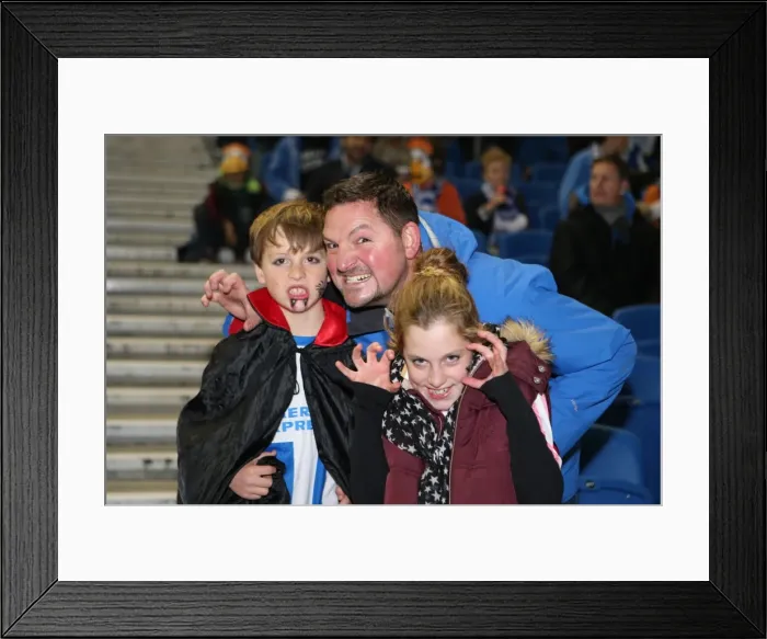 Framed Print : Brighton & Hove Albion vs. Watford (28-10-2013): Fright Night Home Game Framed Print : Brighton & Hove Albion vs. Watford (28-10-2013): Fright Night Home Game