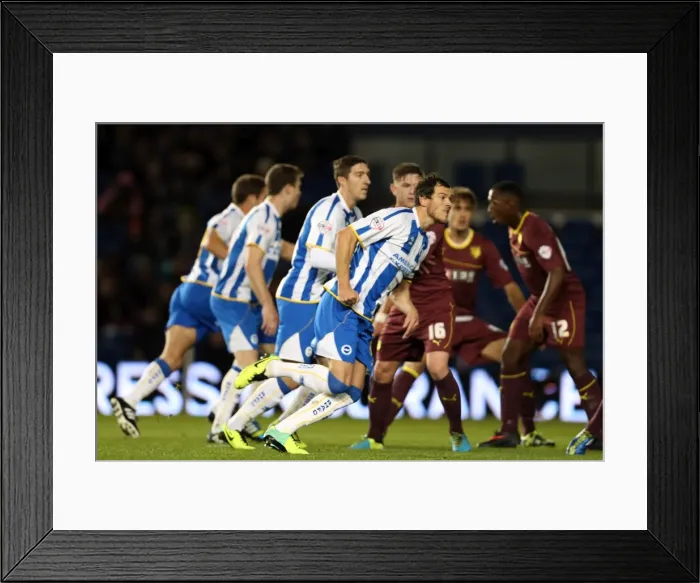 Framed Print : Brighton & Hove Albion vs. Watford (2013-10-28) - Fright Night Home Game