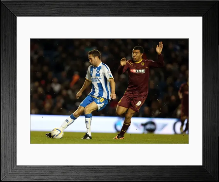 Framed Print : Brighton & Hove Albion vs. Watford (2013-10-28) - Fright Night Home Game Framed Print : Brighton & Hove Albion vs. Watford (2013-10-28) - Fright Night Home Game