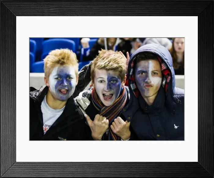 Framed Print : Crowd shots at the Amex - 2013-14 Framed Print : Crowd shots at the Amex - 2013-14