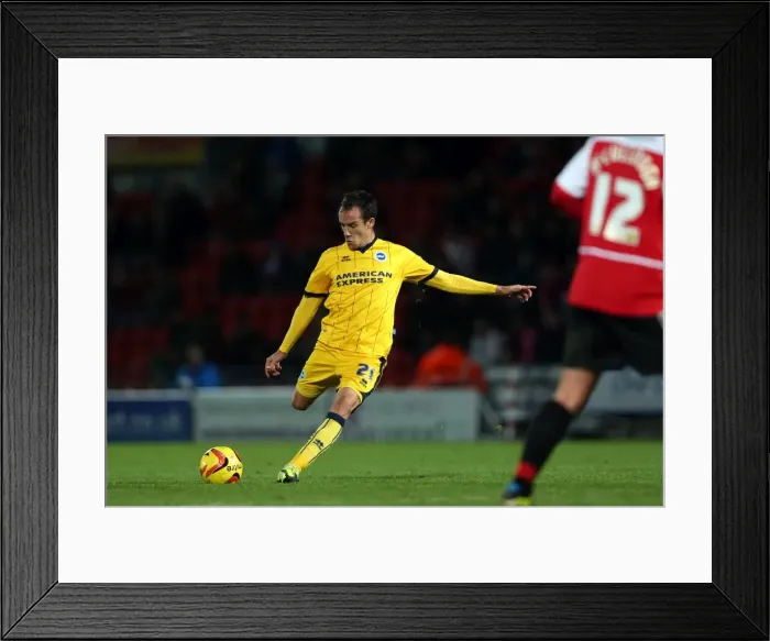 Framed Print : Brighton & Hove Albion vs Doncaster Rovers (Away) - 02-11-2013: Season 2013-14 Away Game