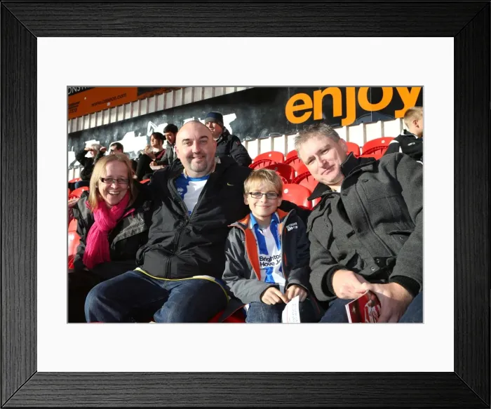 Framed Print : Brighton & Hove Albion vs Doncaster Rovers: Away Game (2013-14 Season) Framed Print : Brighton & Hove Albion vs Doncaster Rovers: Away Game (2013-14 Season)