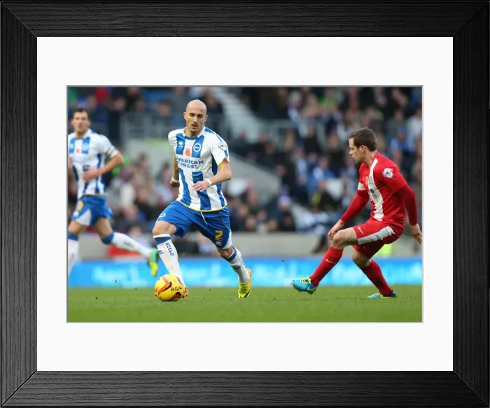 Framed Print : Brighton & Hove Albion vs. Blackburn Rovers (09-11-2013): A Home Game from the 2013-14 Season Framed Print : Brighton & Hove Albion vs. Blackburn Rovers (09-11-2013): A Home Game from the 2013-14 Season