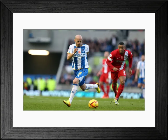 Framed Print : Brighton & Hove Albion vs. Blackburn Rovers (2013-14 Season): A Home Game Framed Print : Brighton & Hove Albion vs. Blackburn Rovers (2013-14 Season): A Home Game