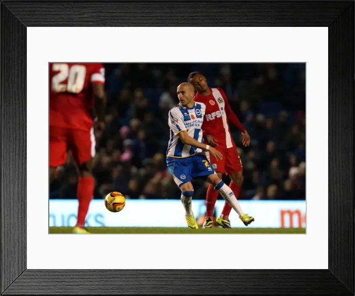 Framed Print : Brighton & Hove Albion vs. Blackburn Rovers (2013-14 Season) - A Home Game Framed Print : Brighton & Hove Albion vs. Blackburn Rovers (2013-14 Season) - A Home Game