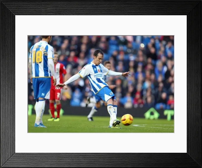 Framed Print : Brighton & Hove Albion vs. Blackburn Rovers (2013-14 Home Game) Framed Print : Brighton & Hove Albion vs. Blackburn Rovers (2013-14 Home Game)