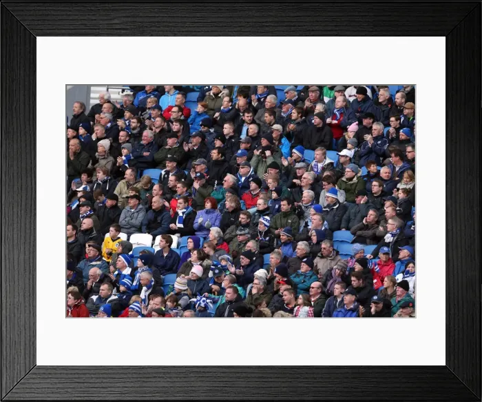 Framed Print : Brighton & Hove Albion vs. Blackburn Rovers: Home Game - November 2013 Framed Print : Brighton & Hove Albion vs. Blackburn Rovers: Home Game - November 2013