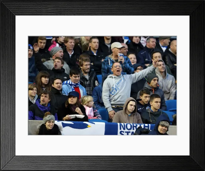 Framed Print : Brighton & Hove Albion vs. Blackburn Rovers (2013-14 Season): A Home Game Framed Print : Brighton & Hove Albion vs. Blackburn Rovers (2013-14 Season): A Home Game