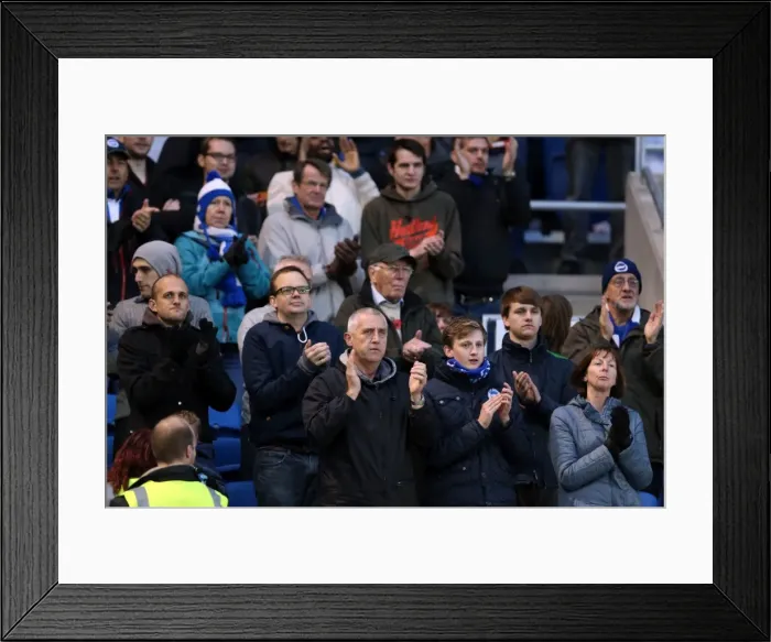 Framed Print : Brighton & Hove Albion vs. Blackburn Rovers (2013-14 Season) - Home Game Framed Print : Brighton & Hove Albion vs. Blackburn Rovers (2013-14 Season) - Home Game