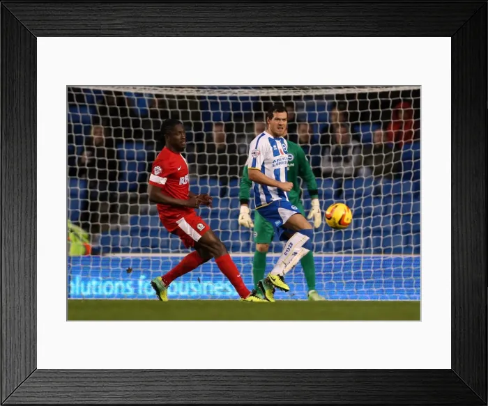Framed Print : Brighton & Hove Albion vs. Blackburn Rovers (2013-14 Season) - A Home Game Framed Print : Brighton & Hove Albion vs. Blackburn Rovers (2013-14 Season) - A Home Game